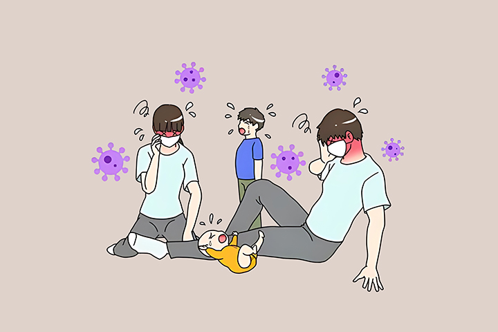 바이러스가-사람에게-전파되는-모습