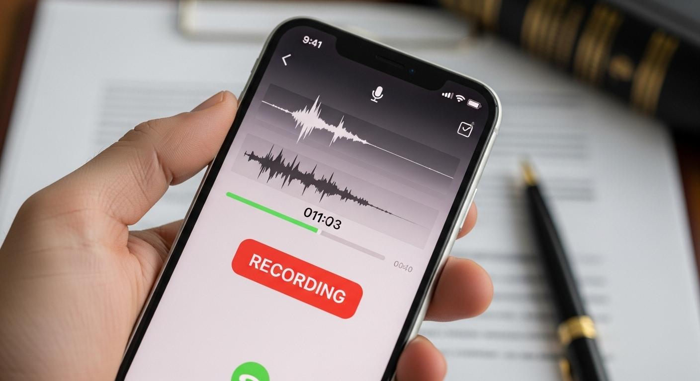아이폰 통화 녹음 법적 문제