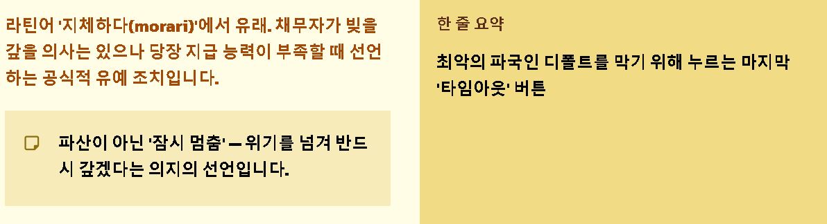 모라토리엄 뜻