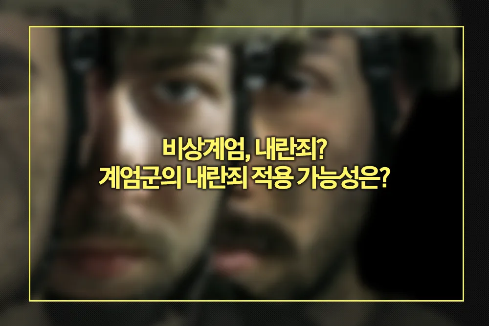 비상계엄 내란죄 계엄군 내란죄 적용 가능성