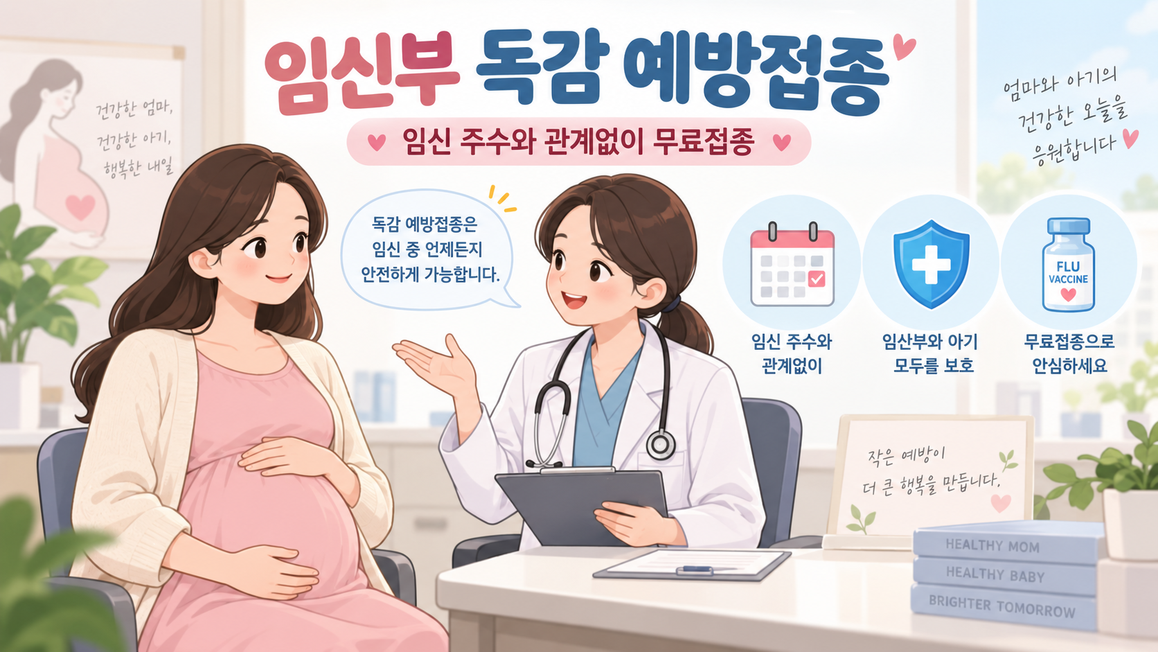 임신부 독감 무료접종 날짜