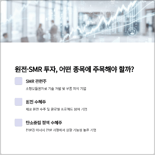 2025 원전 SMR 관련주 대장주 TOP5 분석