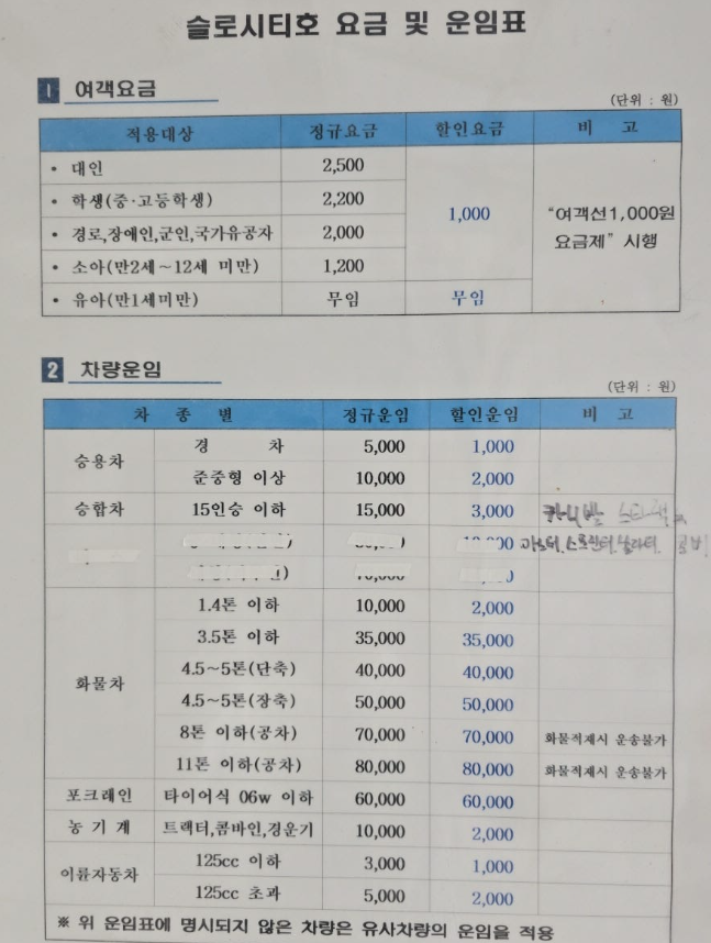운항요금