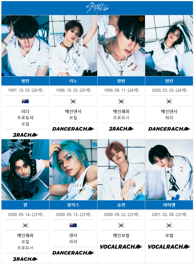 다국적 보이 그룹 - 스트레이키즈