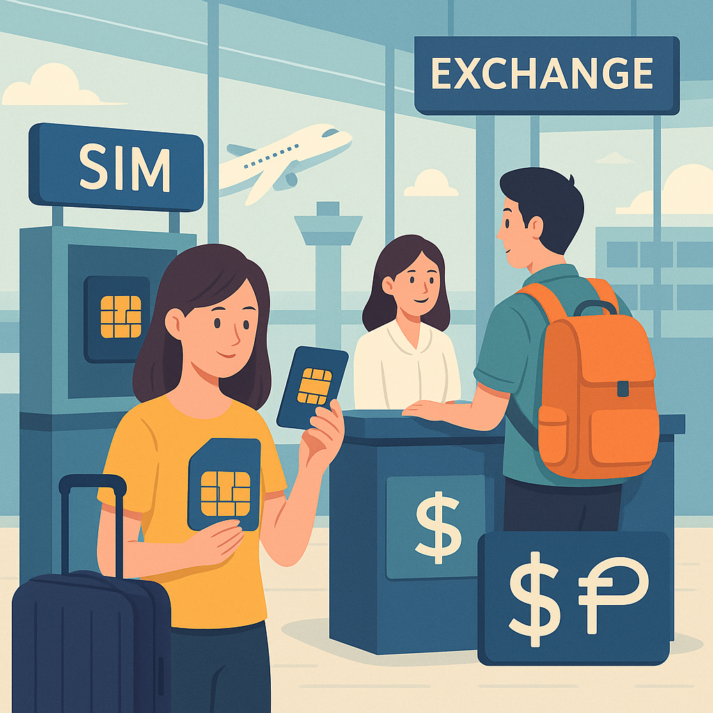 세부 공항 유심 환전