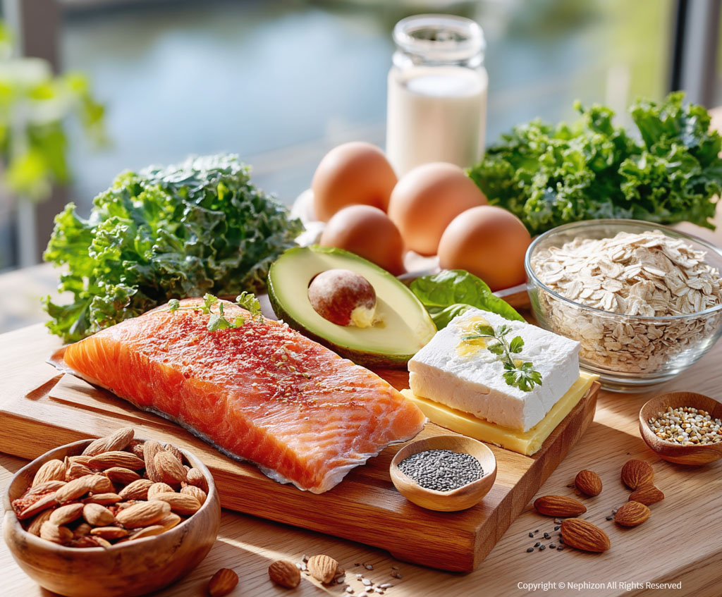 연령에 맞춘 필수 영양소 식단