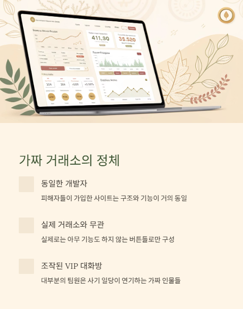 가짜 거래소의 정체