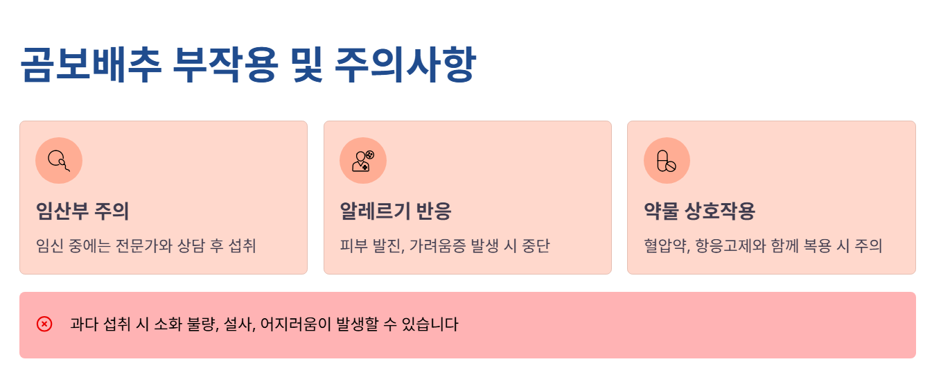 곰보배추 부작용 및 주의사항