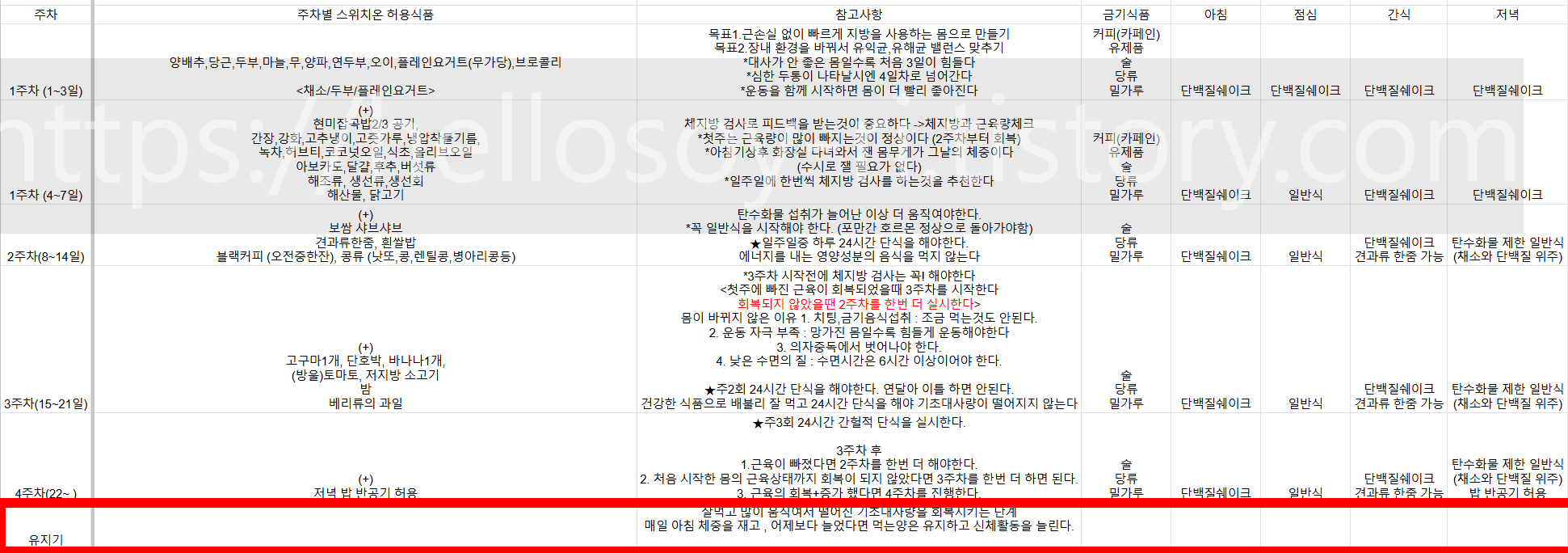 스위치온 다이어트