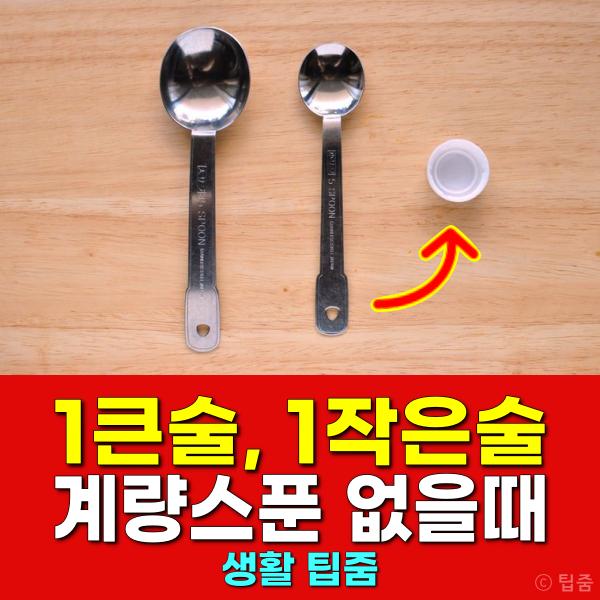 1큰술 1작은술 계량스푼 양 맞추기