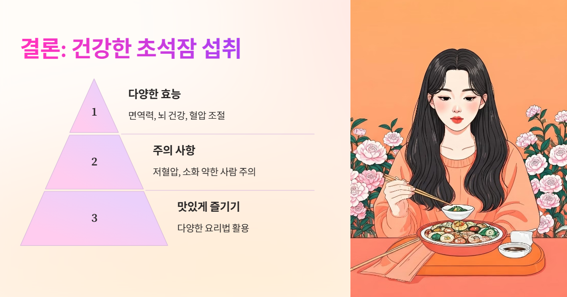 결론: 초석잠, 건강하게 섭취하세요!