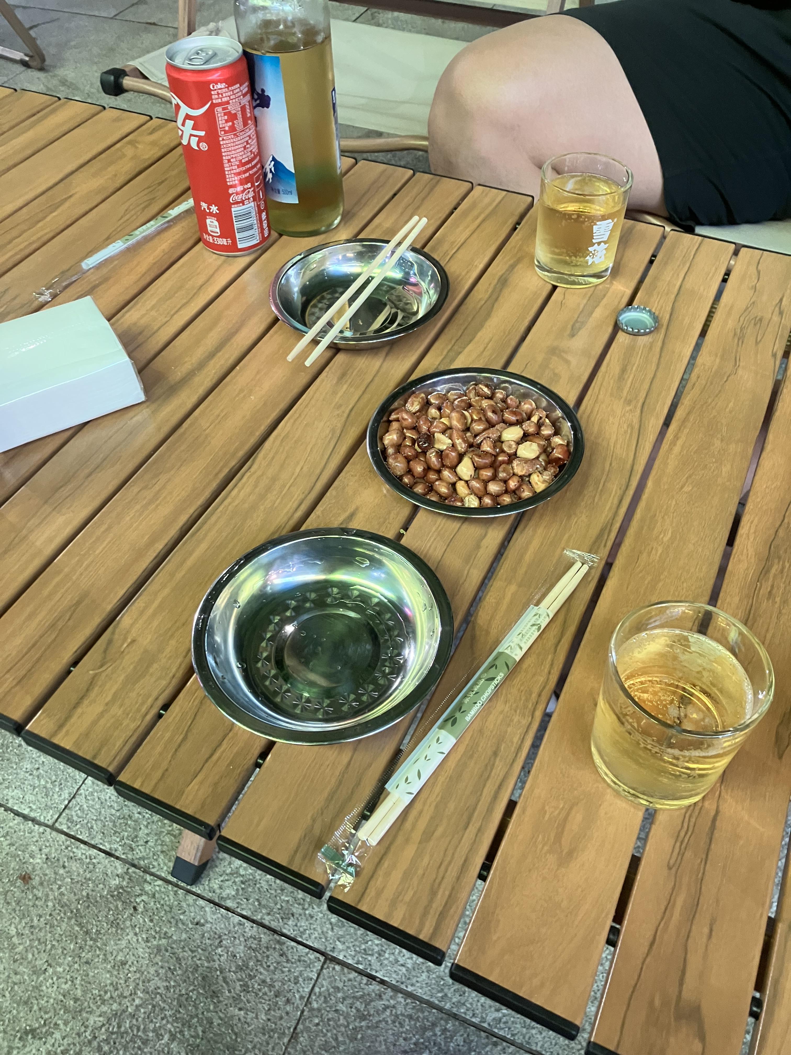 꼬치와 맥주 한잔