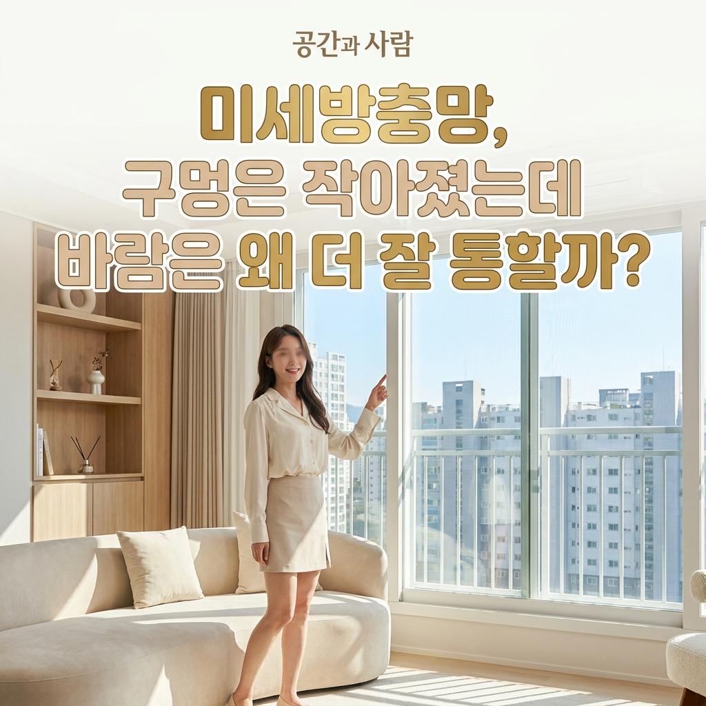 날벌레 차단 미세방충망 30평대 아파트 셀프 교체 비용 및 통기성 진실