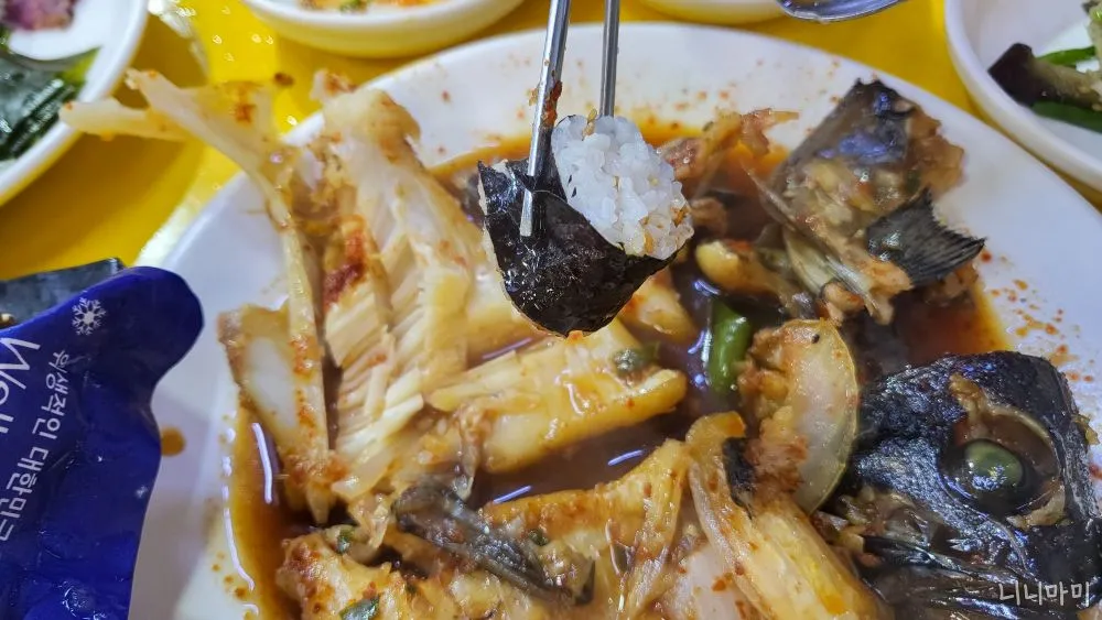 부산-신동아시장-창녕상회-조림-김밥을곁들인