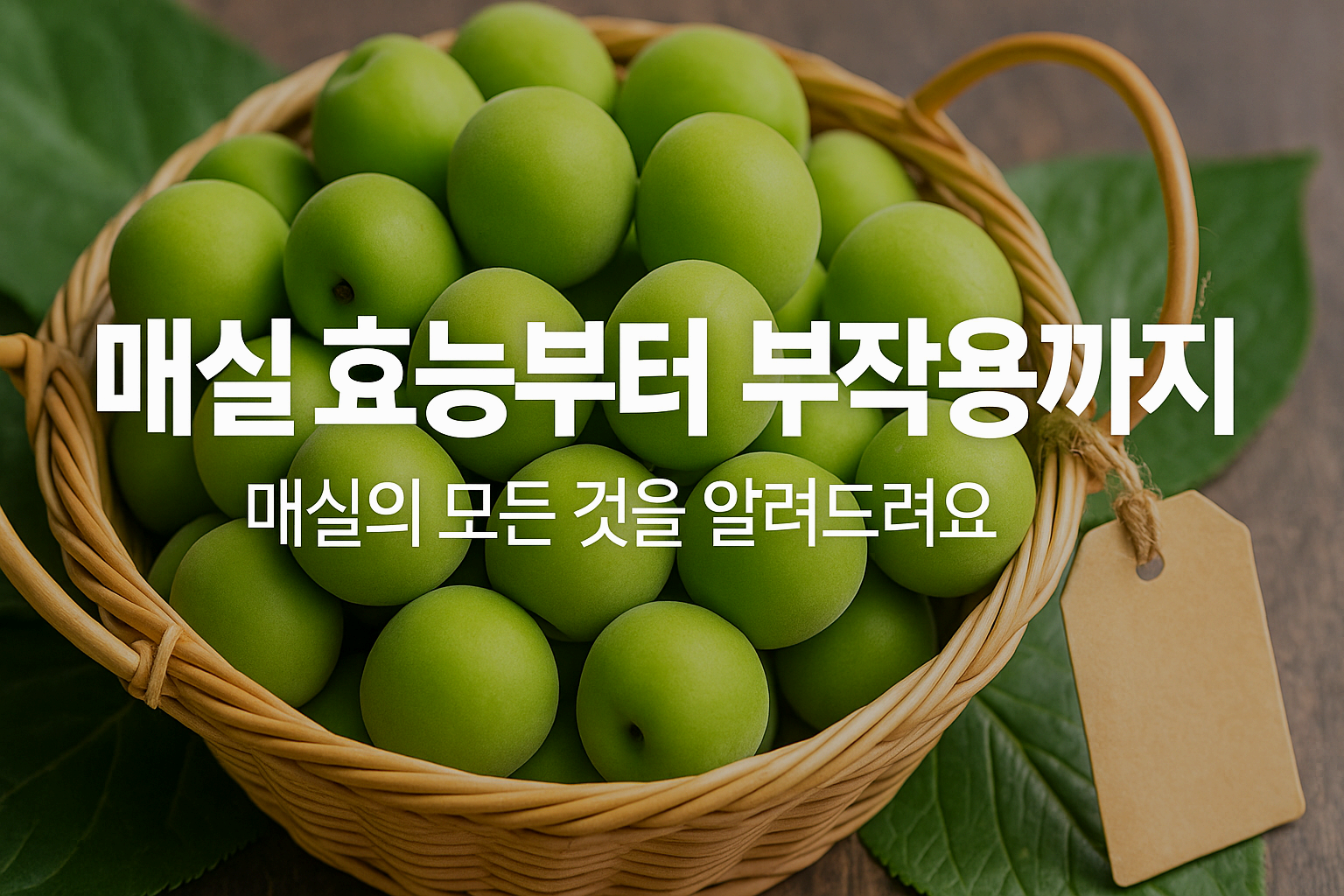 매실의 효능과 부작용 매실의 제철과 요리 종류