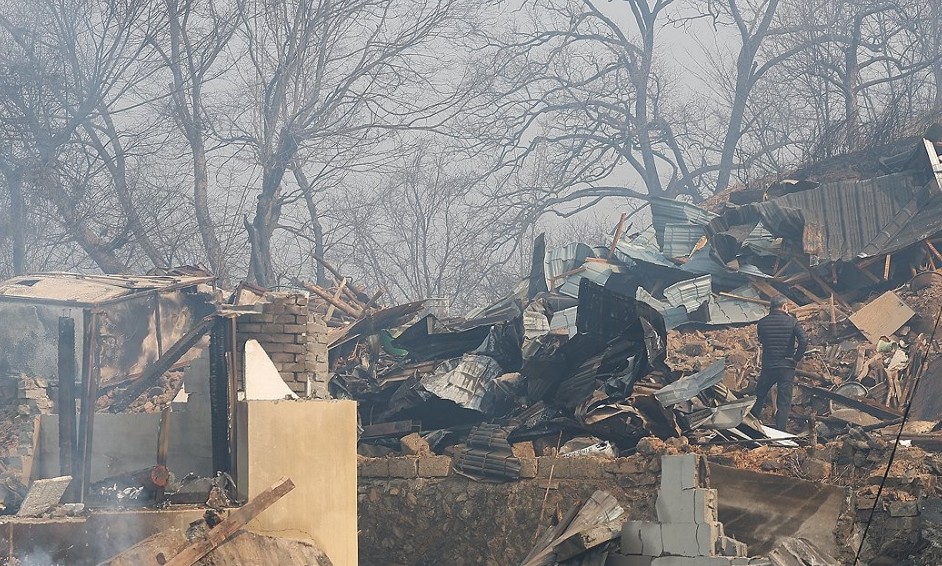 산불 피해 모습