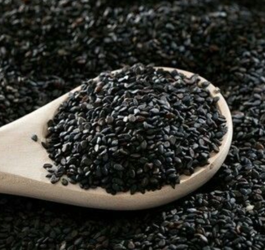 한국의 떡 종류 만경떡-흑임자