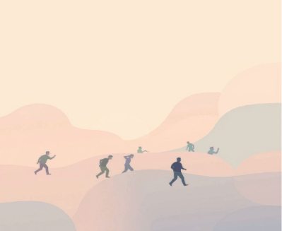 생존을 위해 길을 찾아 나서는 사람들