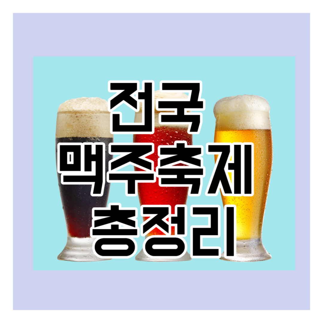전국 맥주축제 총정리