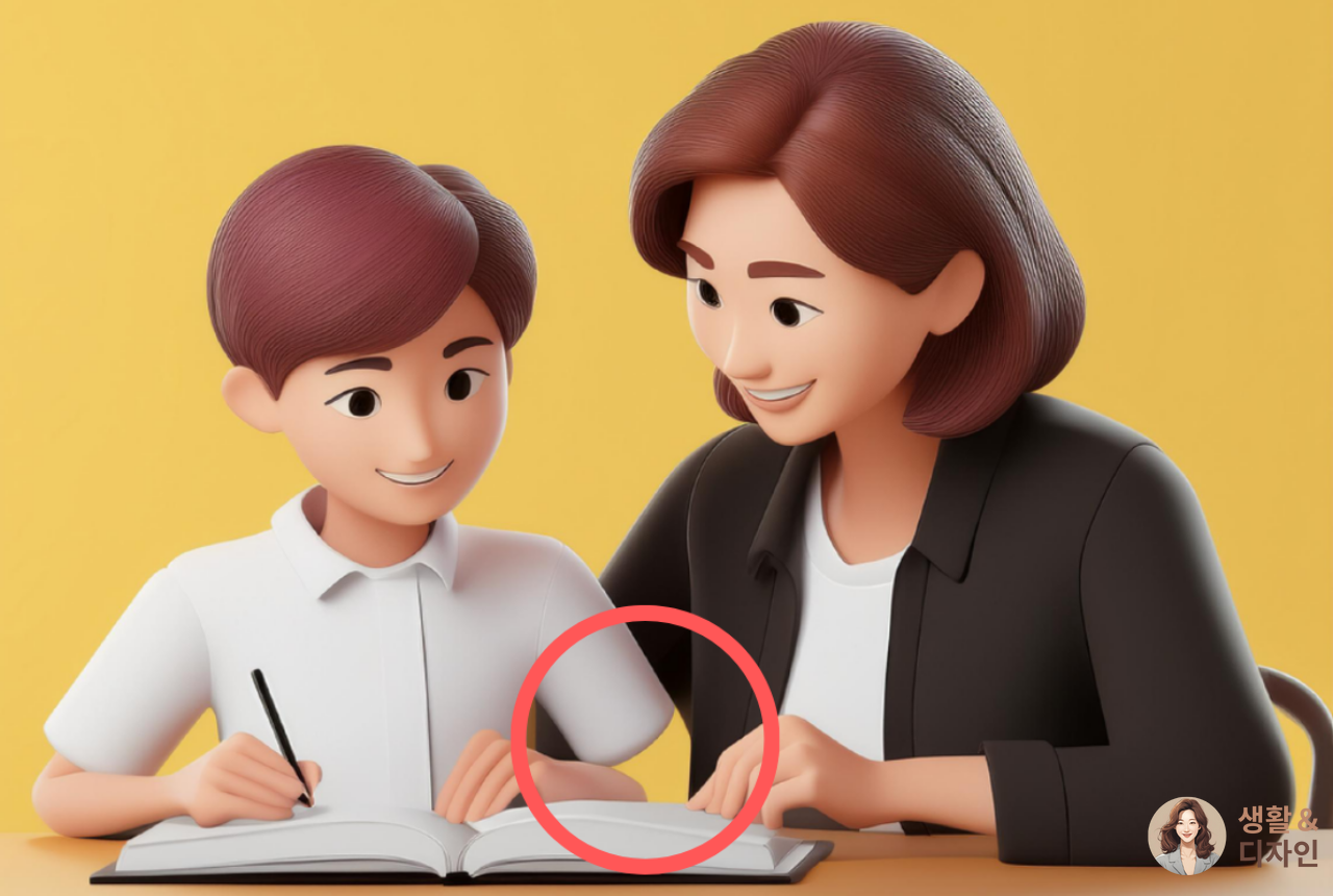 공부하는-엄마와-남자아이-01