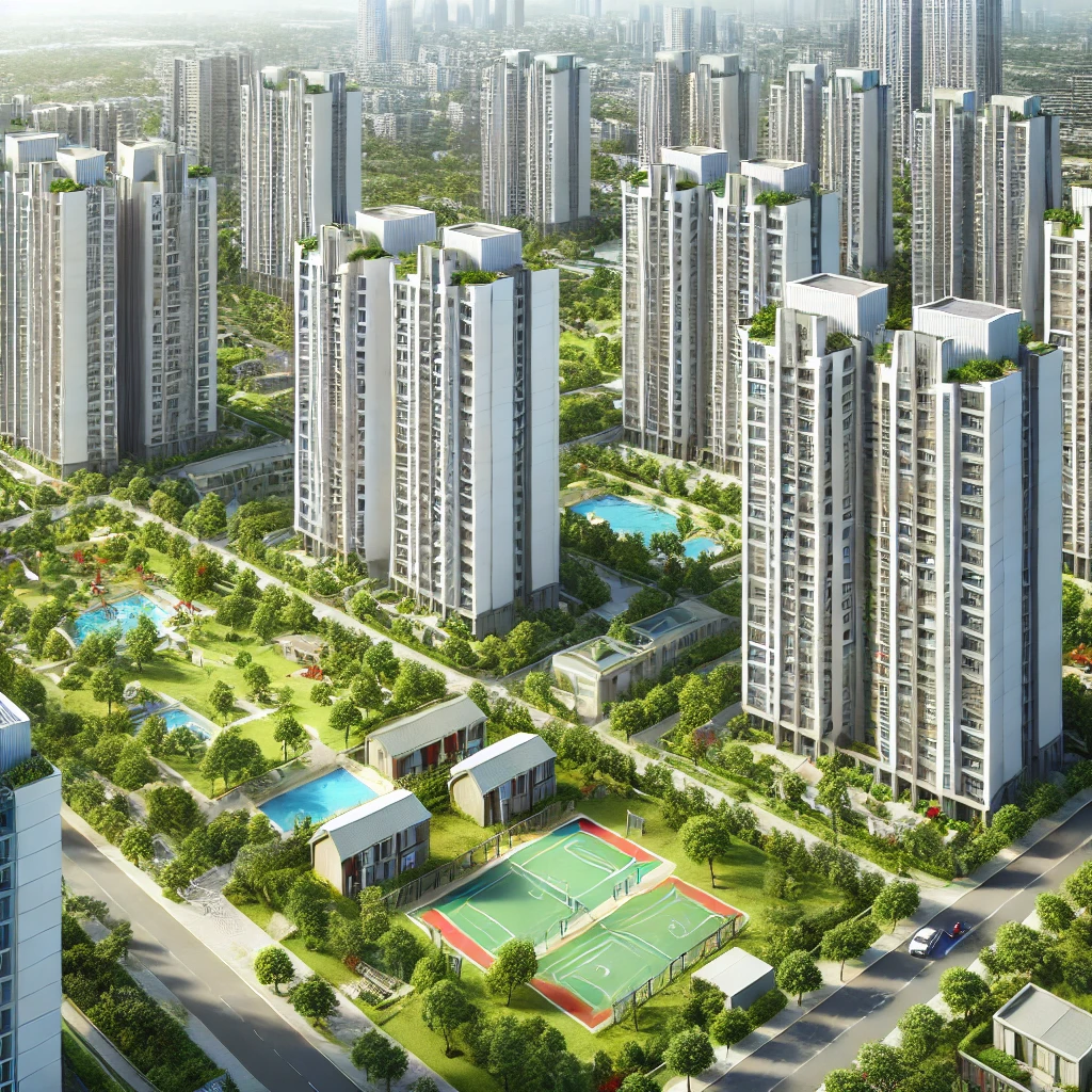 강남의 아파트 모습