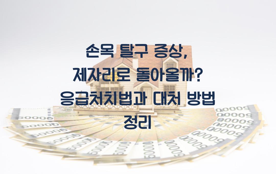 손목 탈구 증상, 제자리로 돌아올까? 응급 처치법 정리!