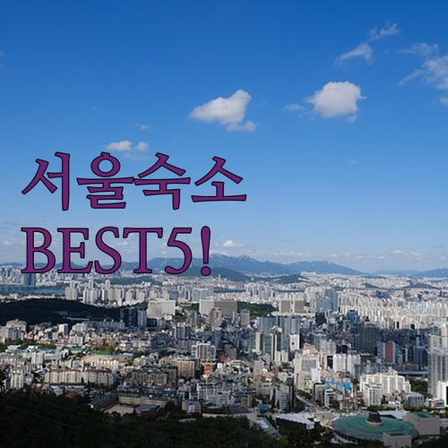 서울 인기 숙소 베스트 5 위치와 실..