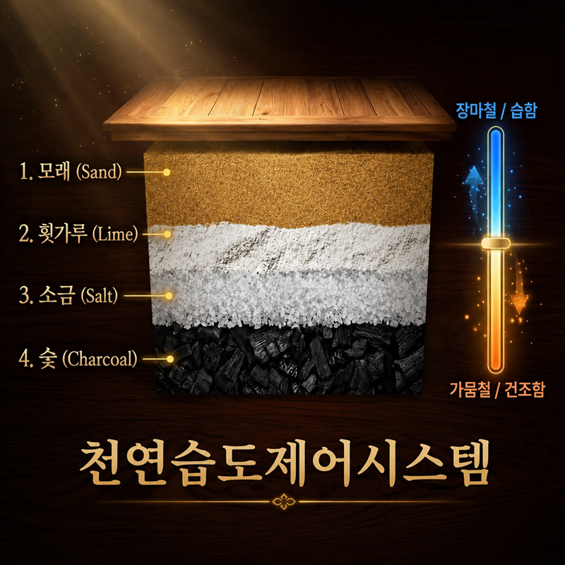 습도와 온도를 스스로 다스리는 천연 흙바닥
