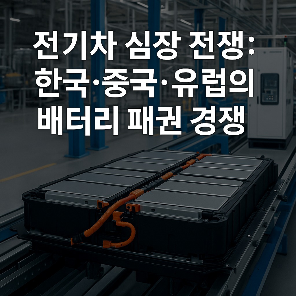 전기차 심장 전쟁: 한국·중국·유럽의 배터리 패권 경쟁 관련된 사진