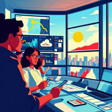 AI로 스마트하게 자연재해 대비하는 이미지