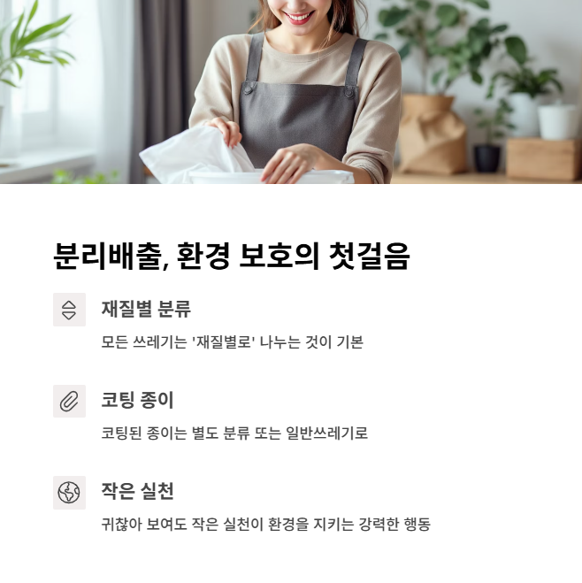 분리배출, 환경 보호의 첫걸음