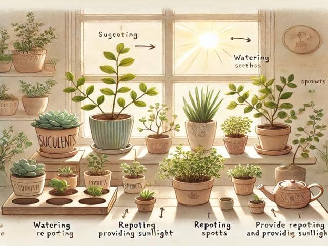 작은 식물 키우기 가이드