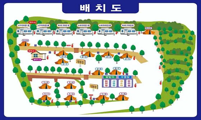 추월산 골드카라반캠핑장