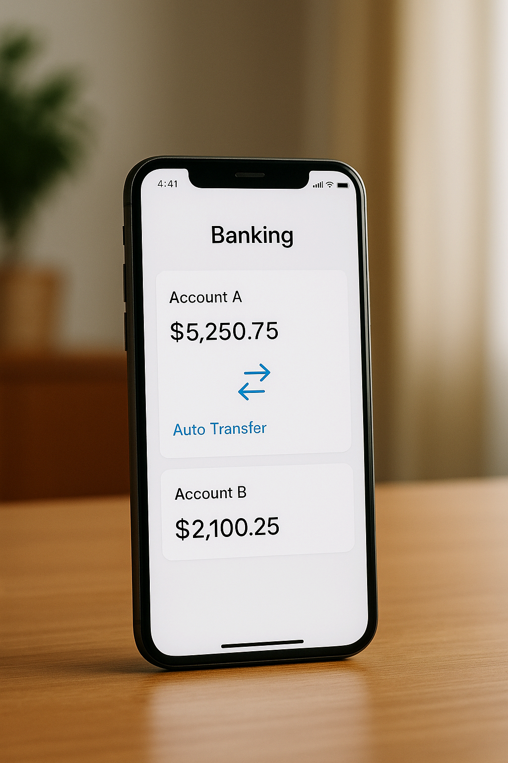 통장을 분리해 생활비와 저축을 구분하는 모습