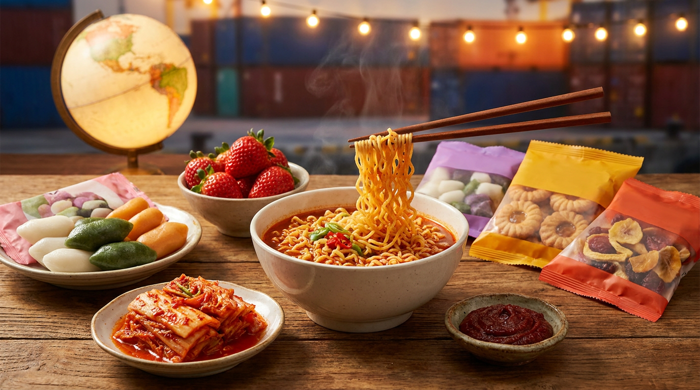 라면이 끌고 김치가 밀었다! K푸드 수출 역대 최대 기록의 비밀