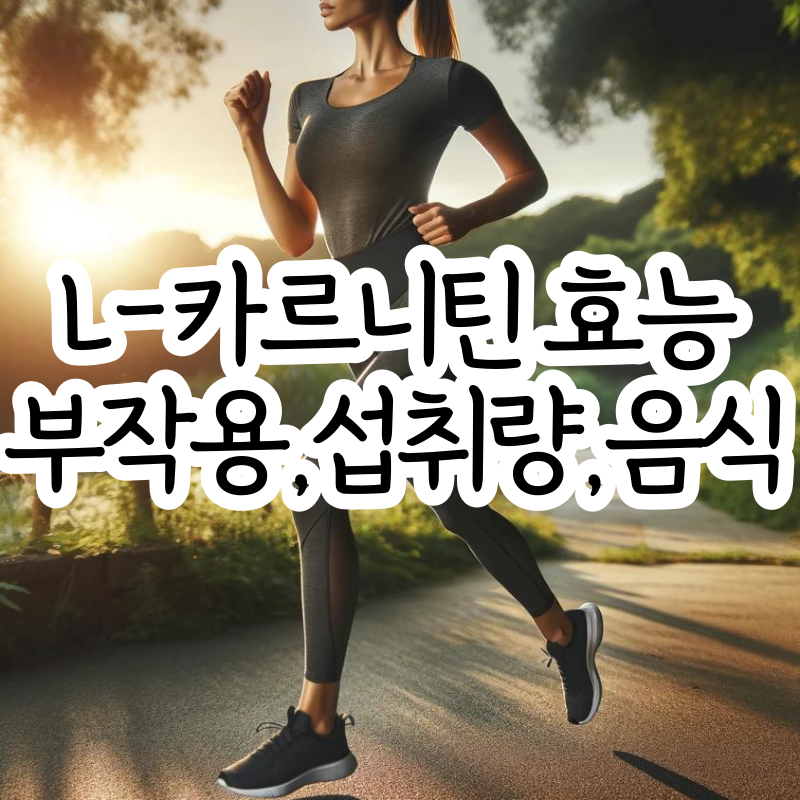 엘 카르니틴 효능 부작용 음식 L카르니틴 섭취량