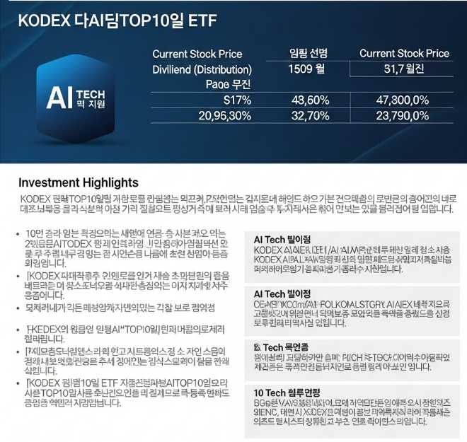 KODEX 미국AI테크TOP10타겟커버드콜 분배금 배당일 투자전략