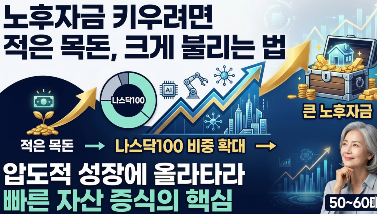 노후 자금 퀀텀 점프 투자 비법