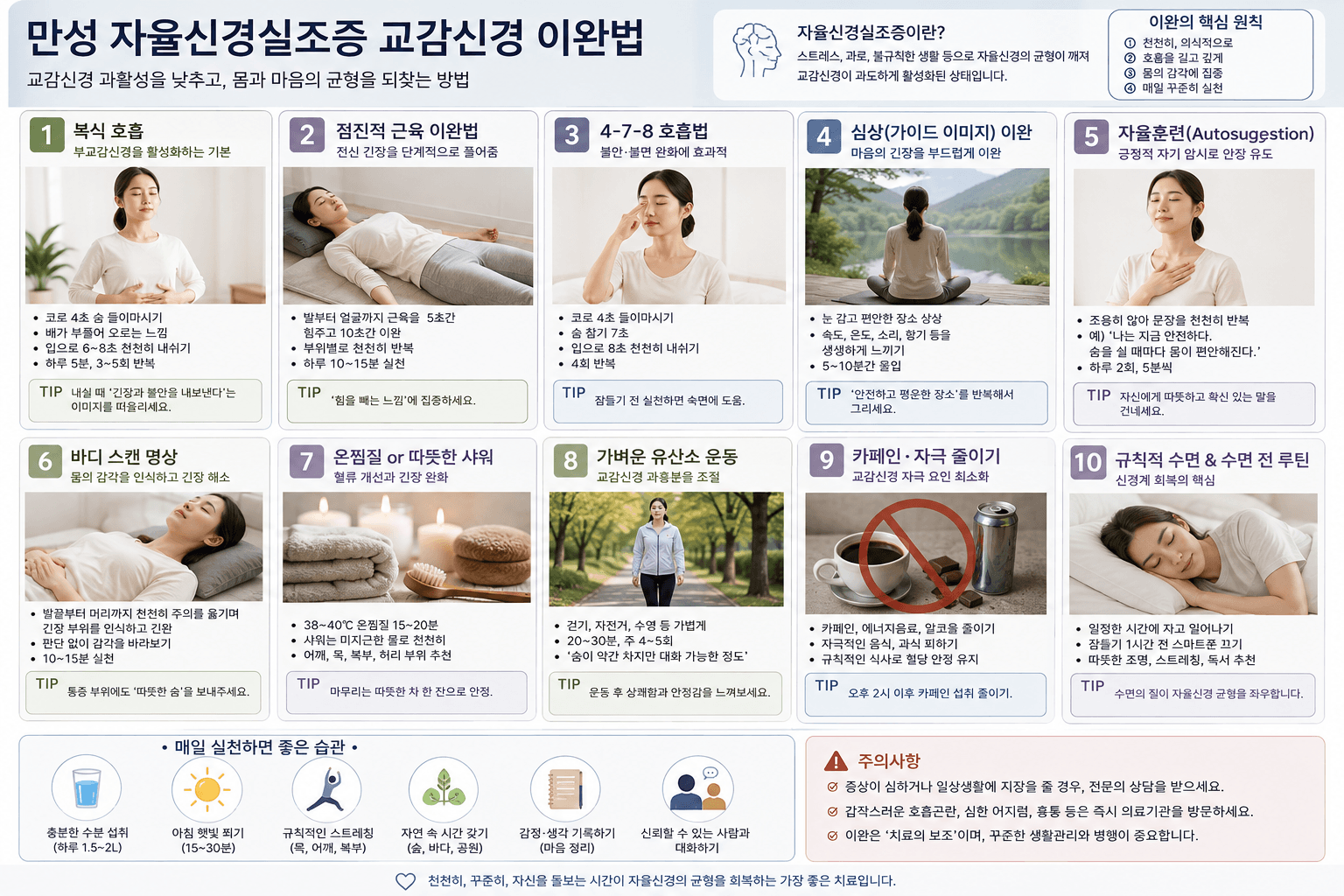 만성 자율신경실조증 교감신경 이완법