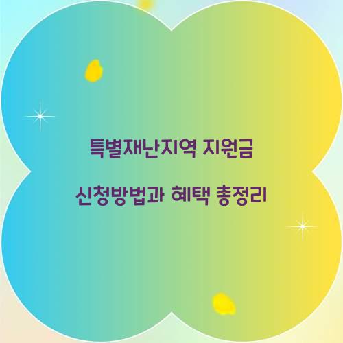 특별재난지역 지원금