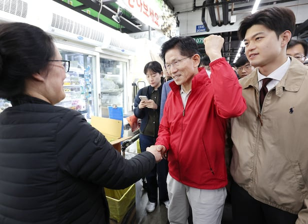 가락시장 유세중인 김문수 후보