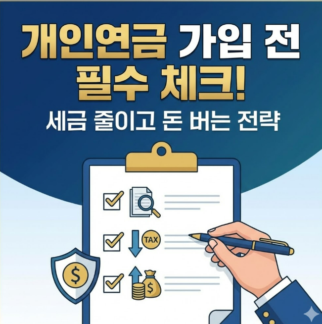개인연금 가입 전 반드시 확인해야 할 것! 세금 줄이고 돈 버는 전략 (2026 최신판)
