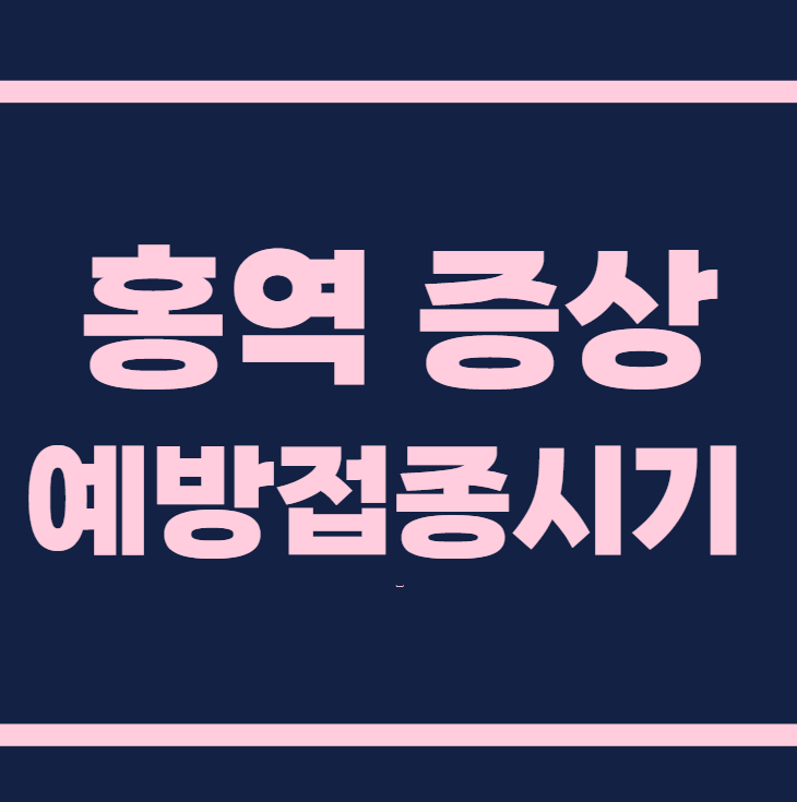 홍역증상 홍역예방접종시기