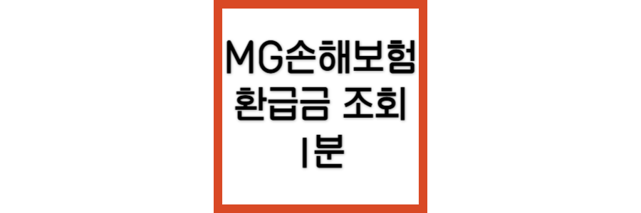 MG손해보험