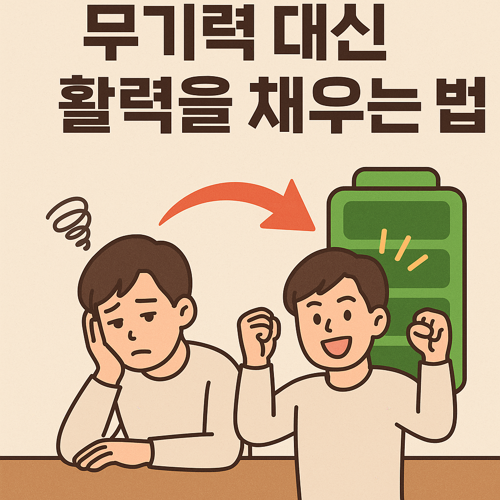 무기력 대신 활력을 채우는 법