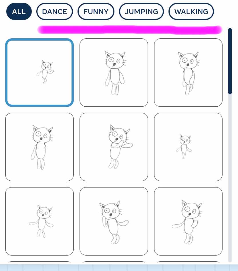 왼쪽에 보이는 항목에서 원하는 동작을 선택해 줍니다.