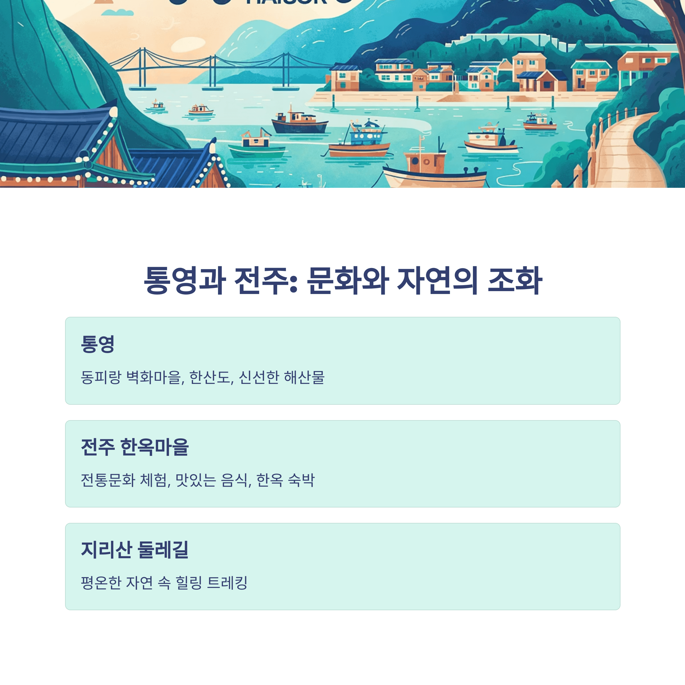 5월 연휴 중장년층 효도 여행지