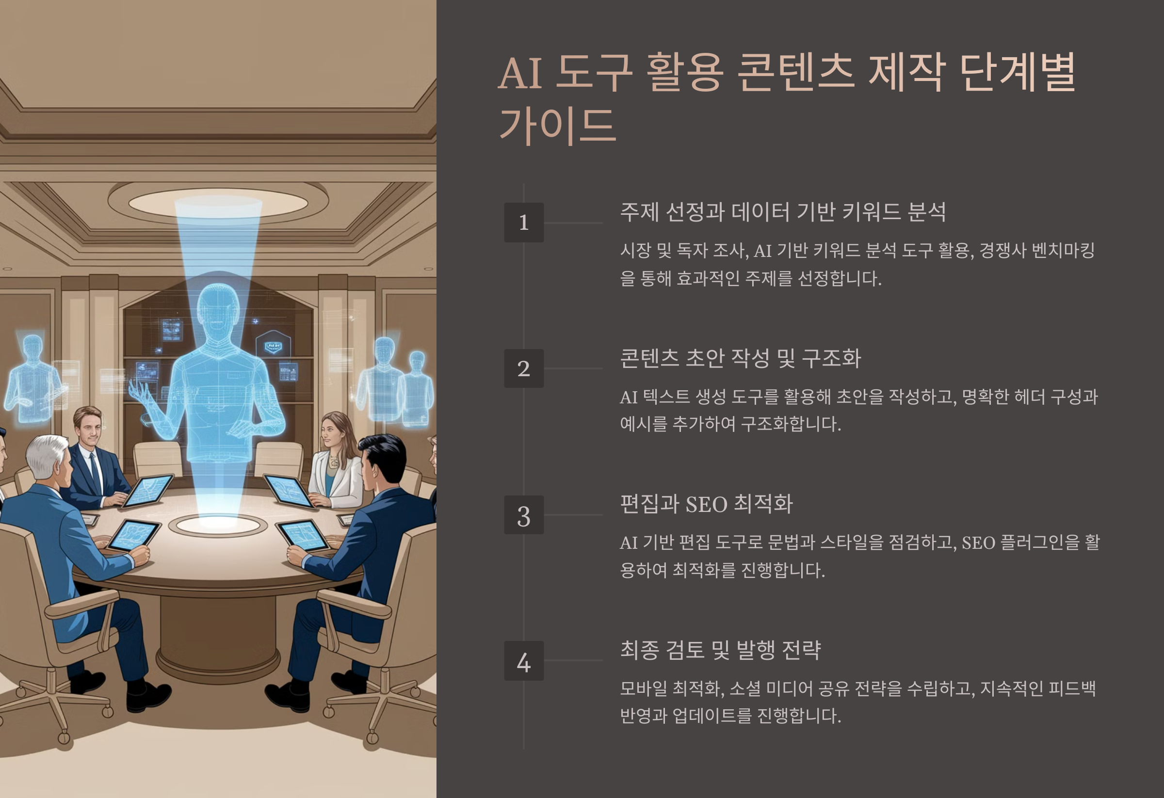 AI 도구를 활용한 콘텐츠