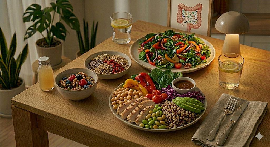 장내 미생물 케어 (마이크로바이옴, 식습관, 장관리)