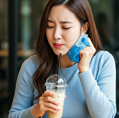 사랑니 발치 후 커피